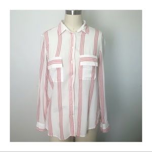 Zara Button-down Long Sleeve Blouse